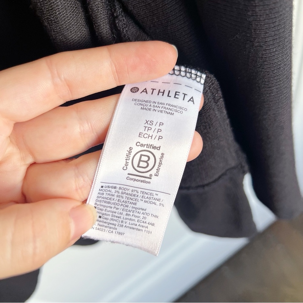 Athleta • Pranayama Long Wrap in Nirvana Knit jacket cardigan sweater black - Picture 10 of 14